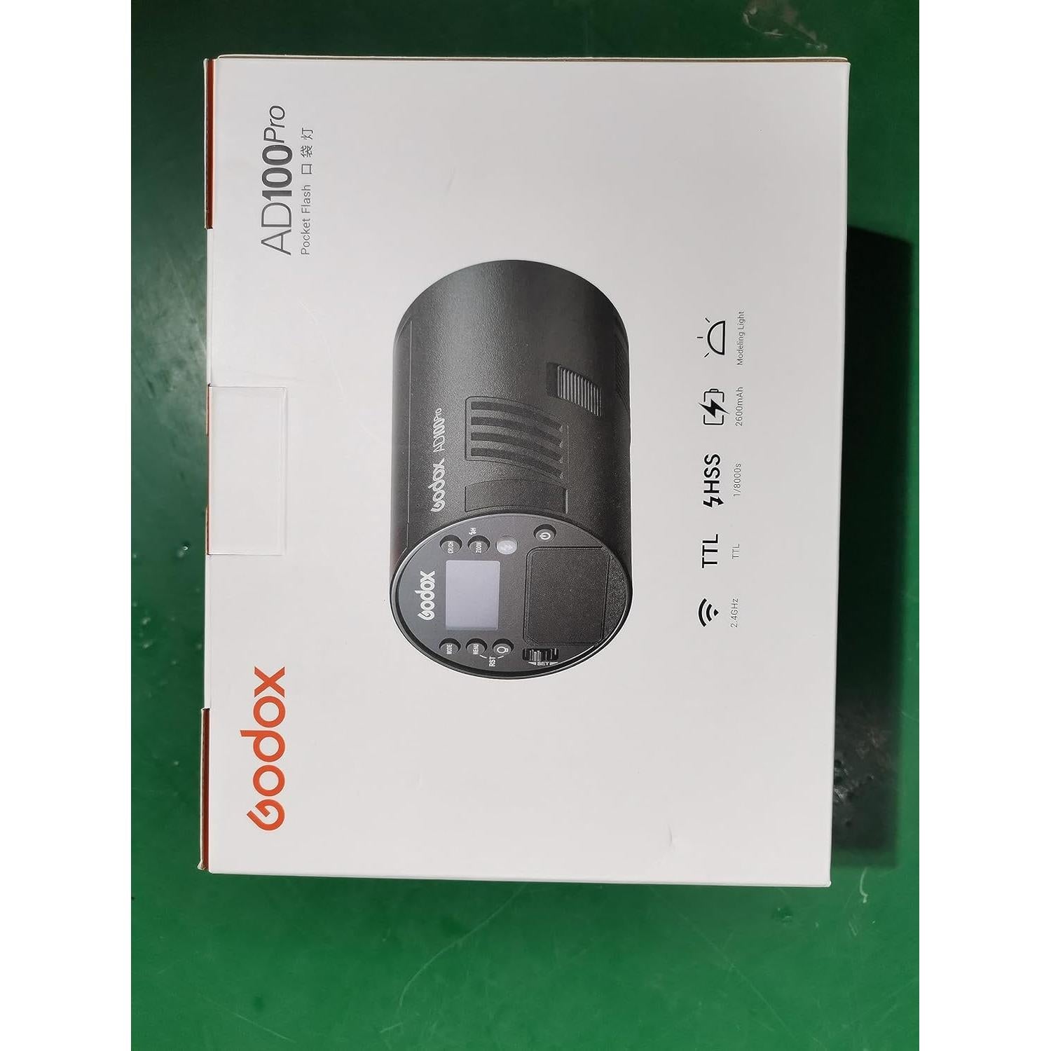 Flash Godox AD100 Pro Portátil TTL 100Ws con Batería 360 Flashes