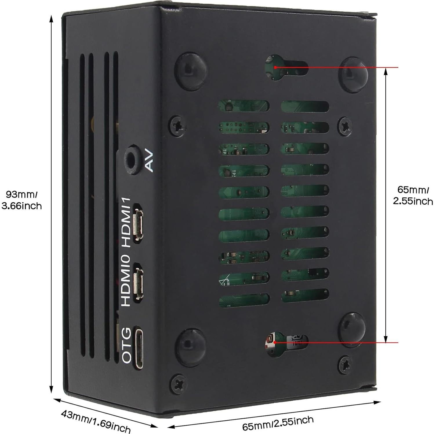 Kit KVM-A3 Geekworm para Raspberry Pi 4 Control Remoto