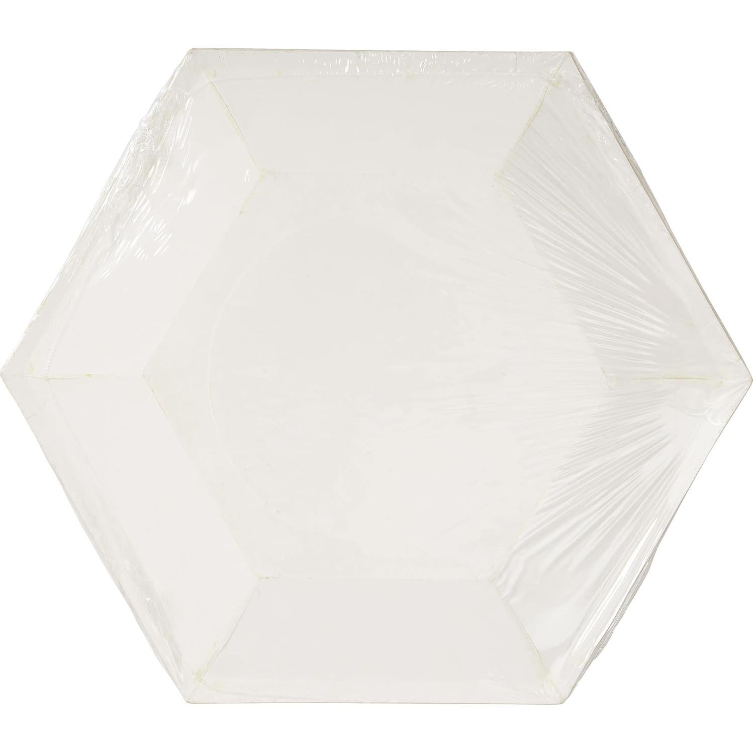 Platos de Almuerzo C.R. Gibson Hexagonales 8 Piezas