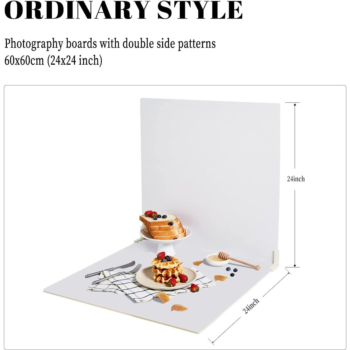 2 Tableros de Fondo Fotográfico BEIYANG 61x61 cm Mármol