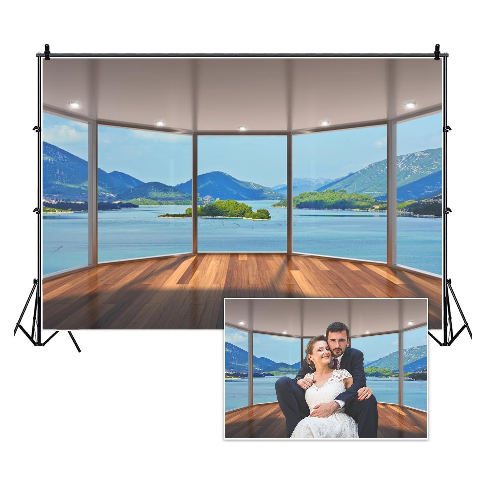 Fondo de Escenario Poliester 3x2.5m Isla Playa Fiesta