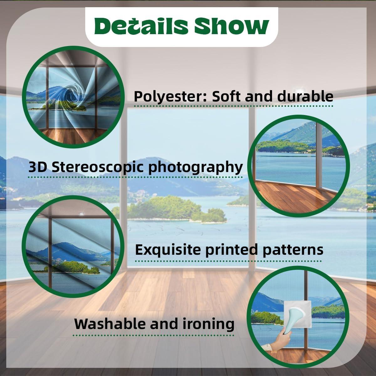 Fondo de Escenario Poliester 3x2.5m Isla Playa Fiesta