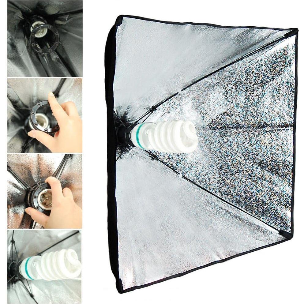 Kit de Iluminación ePhotoInc 3 Softbox 5500K 600W