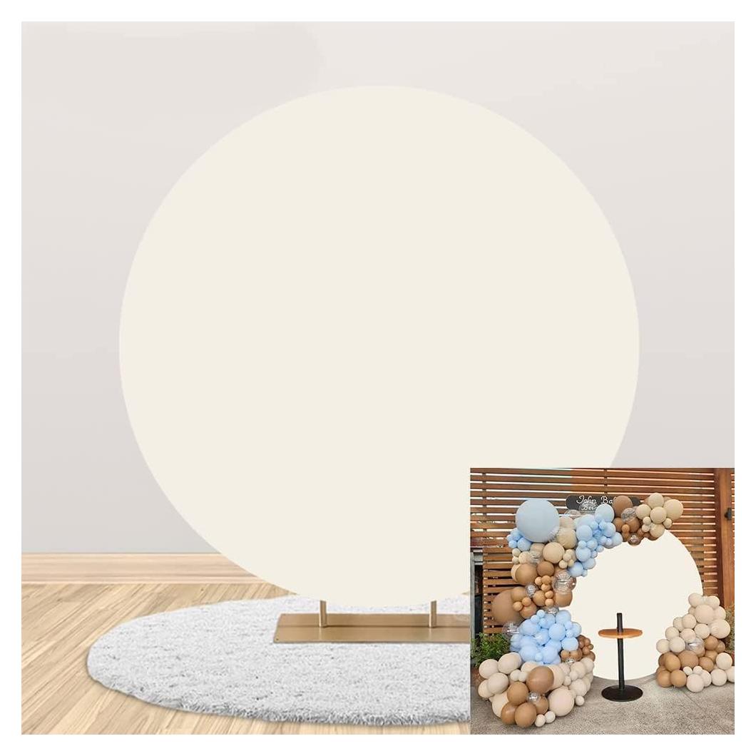 Fondo Redondo Beige 1.8m Nihilar para Fotografía y Eventos