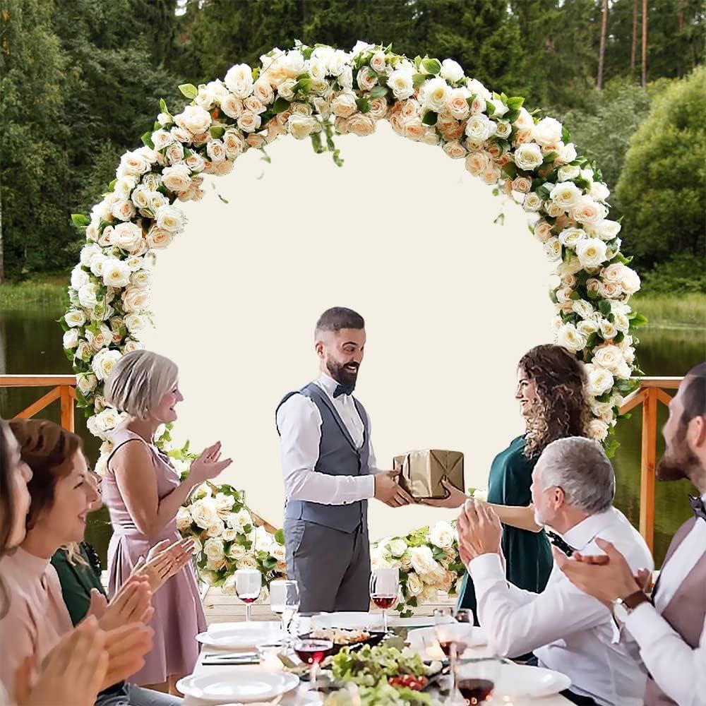 Fondo Redondo Beige 1.8m Nihilar para Fotografía y Eventos