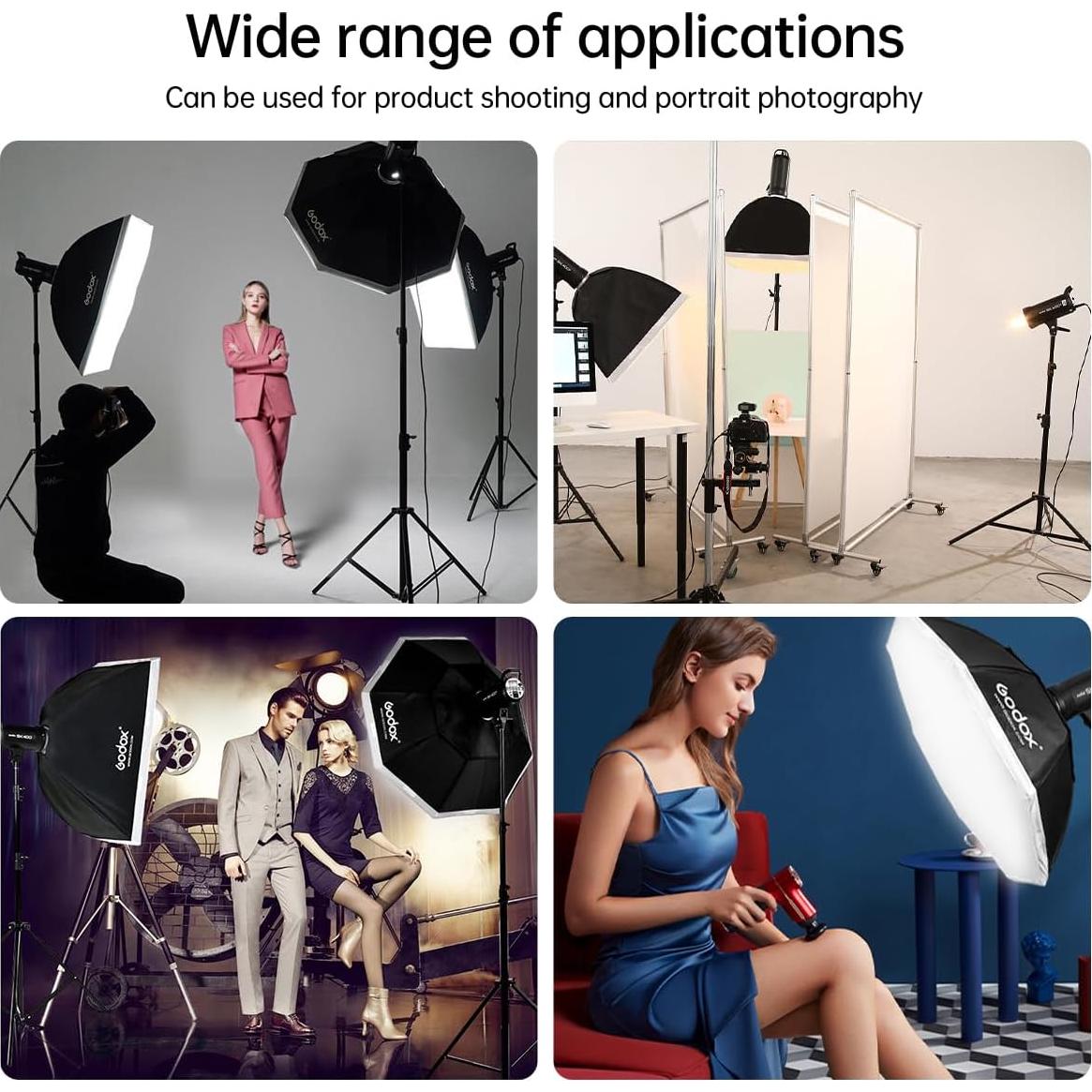 Kit de Fotografía Godox SK400IIV 2Pcs 800Ws con Softbox y Soportes