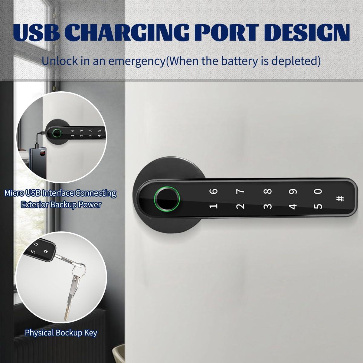 Cerradura Biométrica Bijialock con Huella Dactilar y Teclado