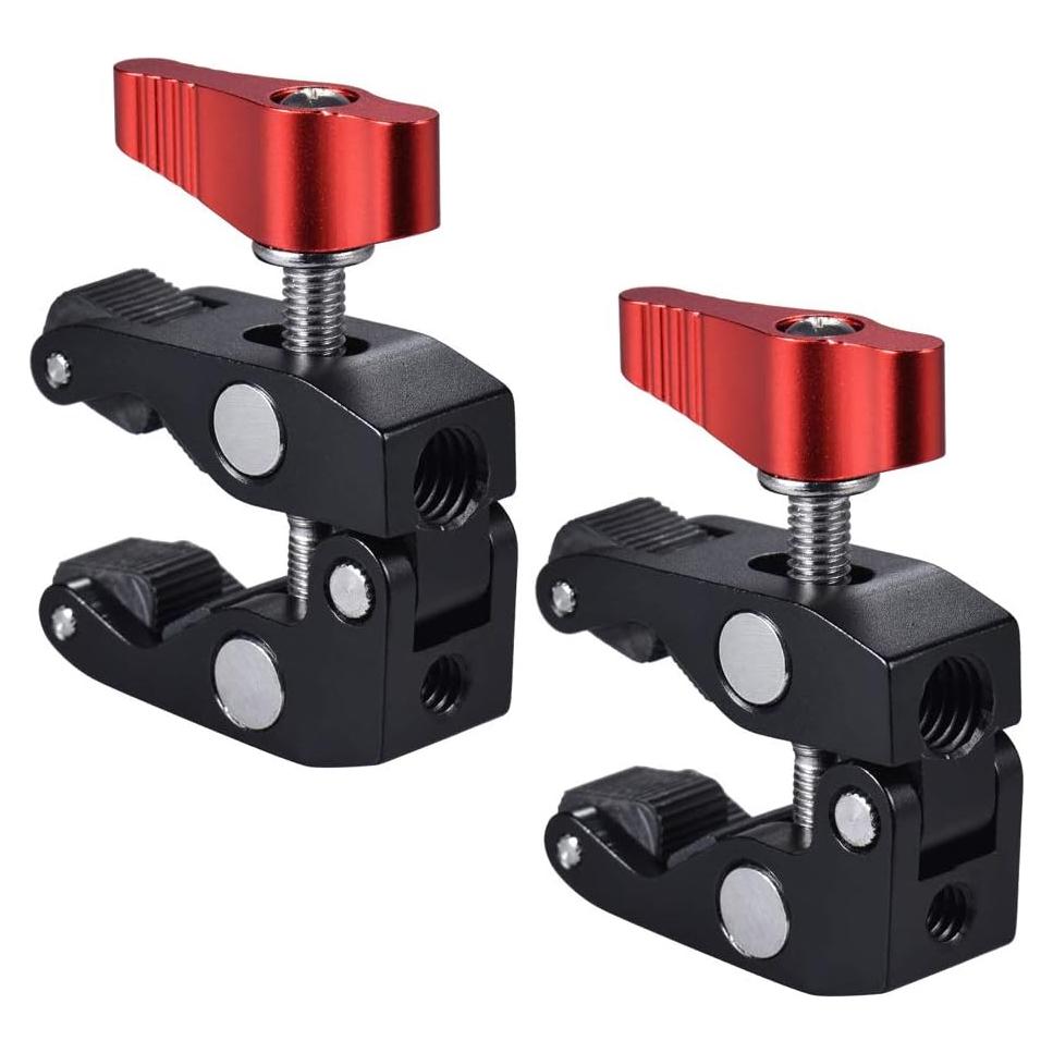 Pinza Super Andoer 1/4 y 3/8 para Accesorios de Cámara