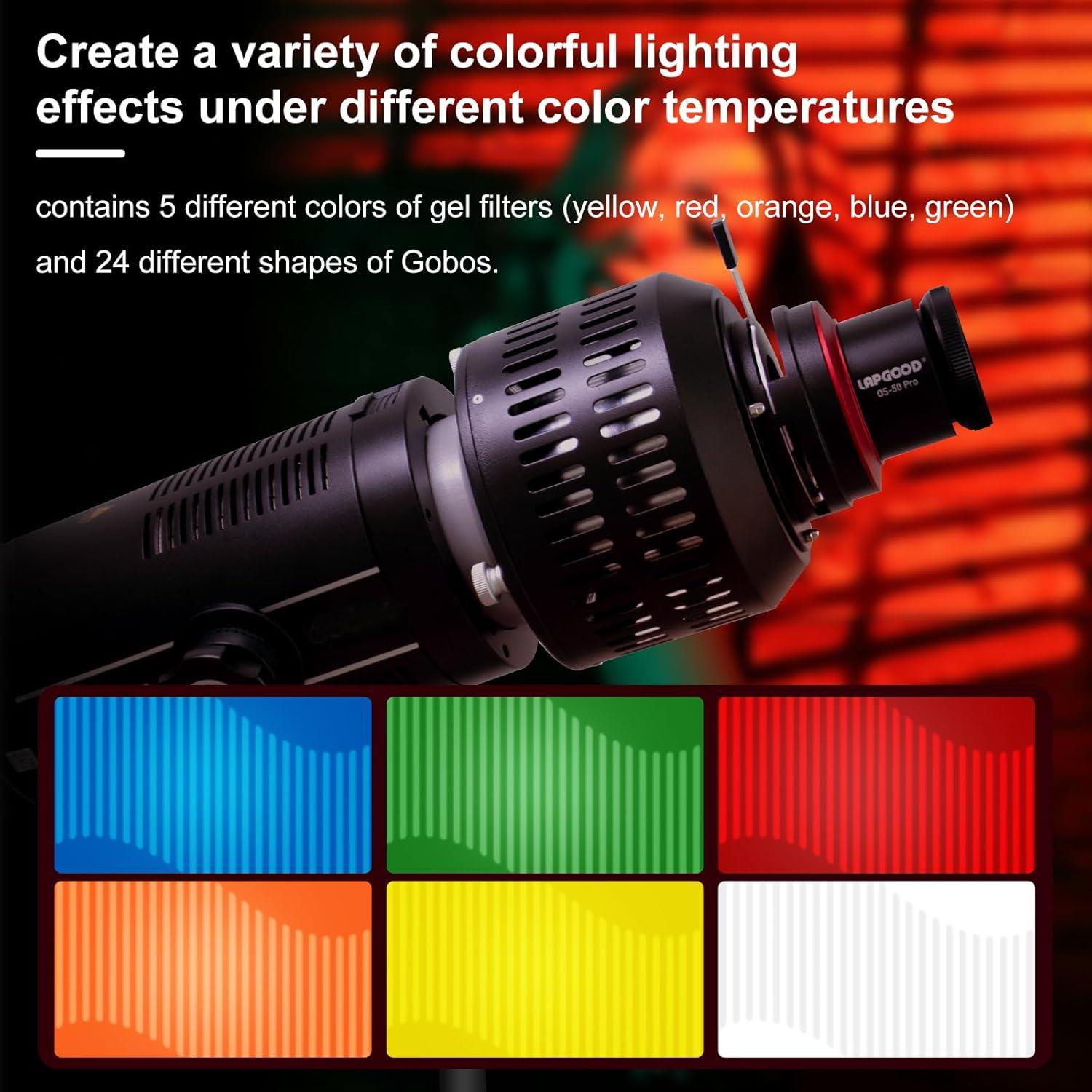 Snoot Óptico Cónico Bowens Lapgood OS-50Pro para Estudio