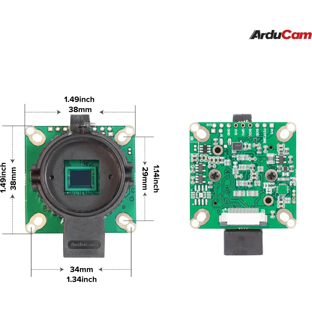 Cámara HQ Arducam IMX477 12.3MP para Raspberry Pi