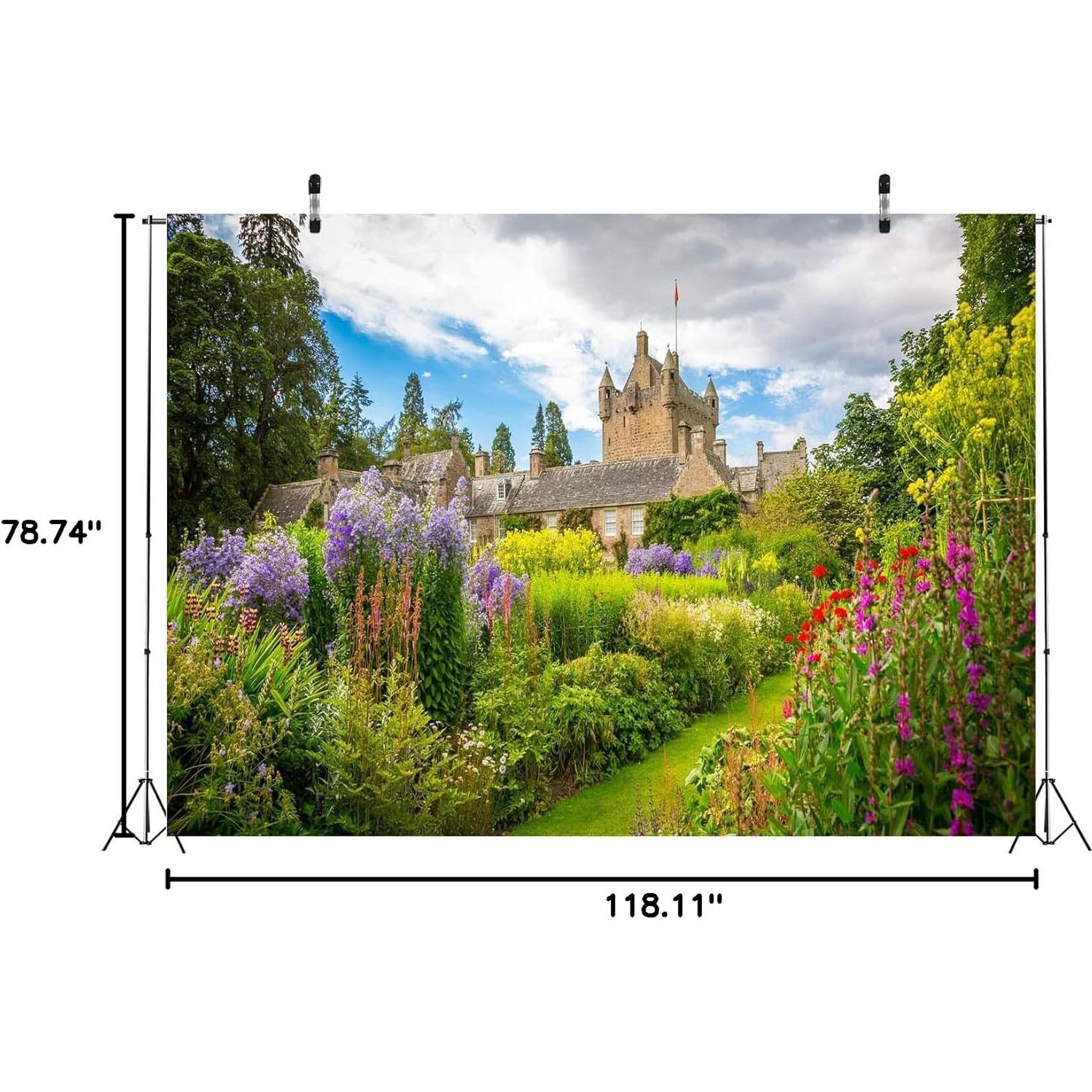 Fondo de Fotografía 300x200cm Loccor Jardín Flores