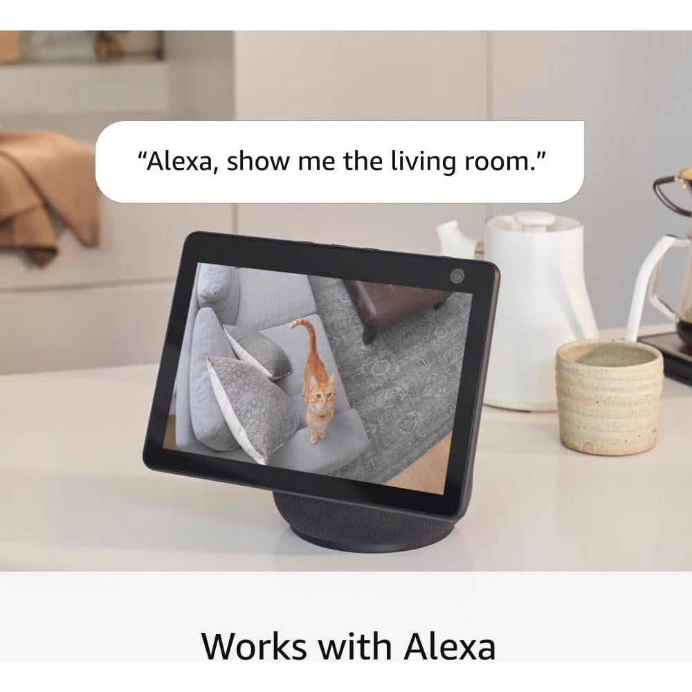 Ring Pan-Tilt Indoor Cam | See all around with 360° pan coverage, HD video, plus Two-Way Talk (2024 release) | Black