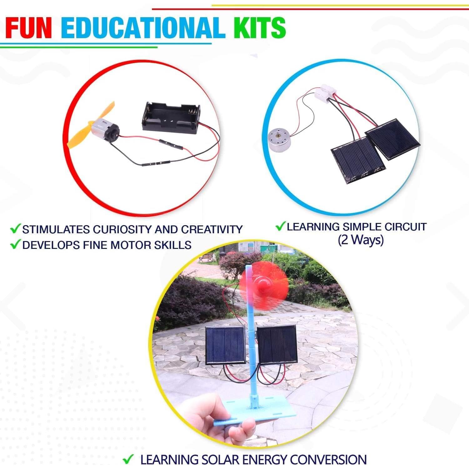 Kit 4 en 1 Energía Solar CYOEST Proyectos STEM para Niños