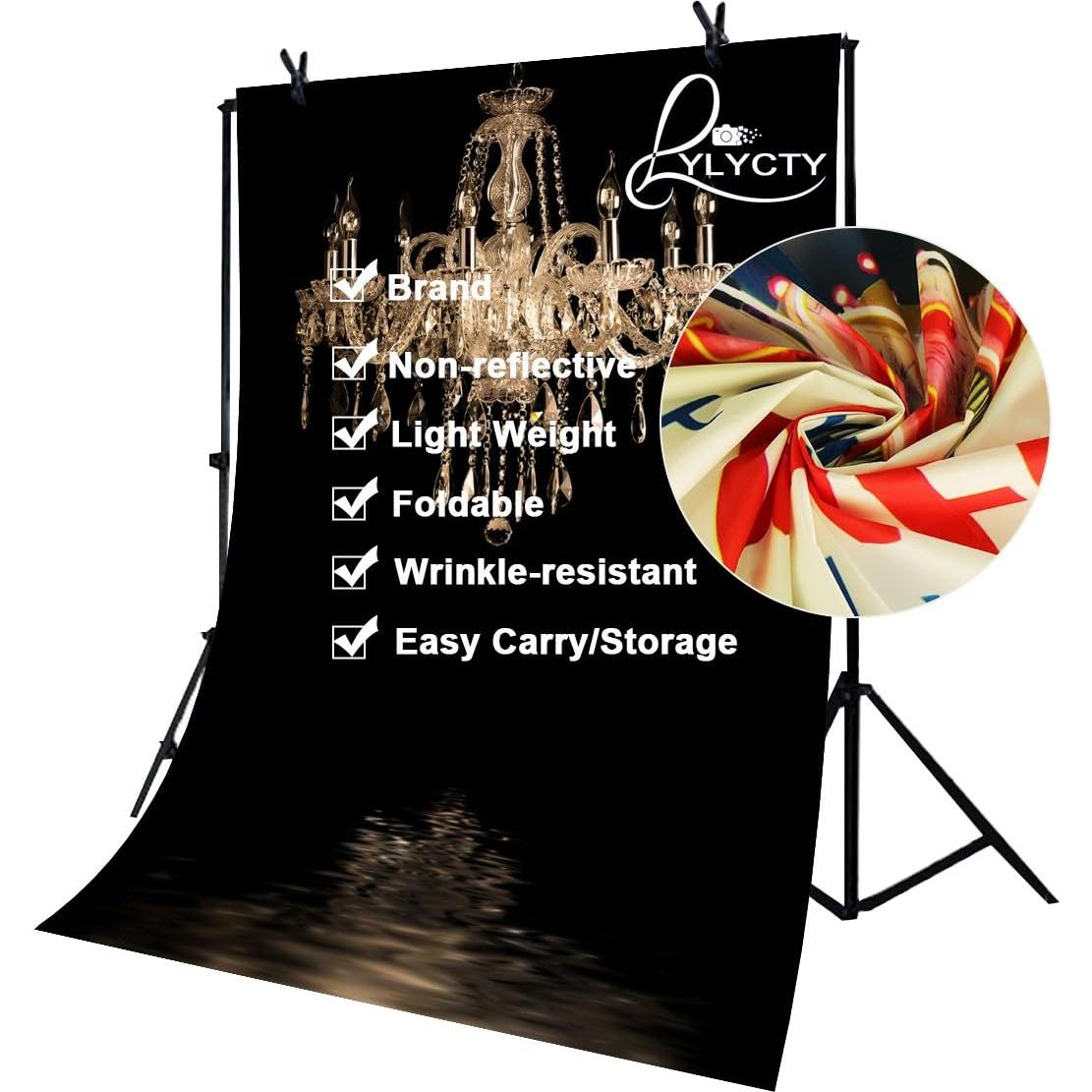 Fondo de Fotografía 213x152 cm LYLYCTY con Candelabros