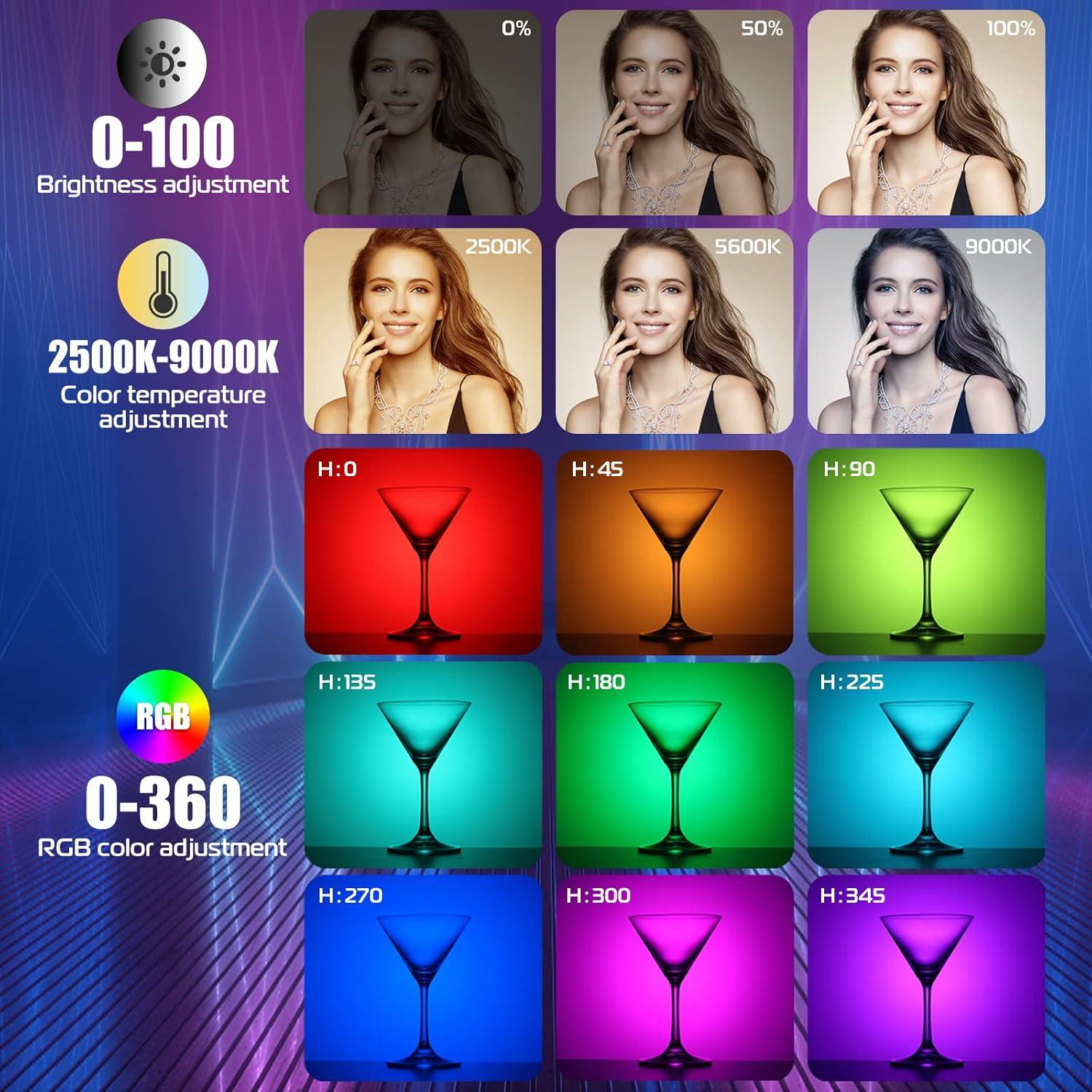 Varita de Luz Portátil ULANZI VL119 LED RGB 50cm Recargable