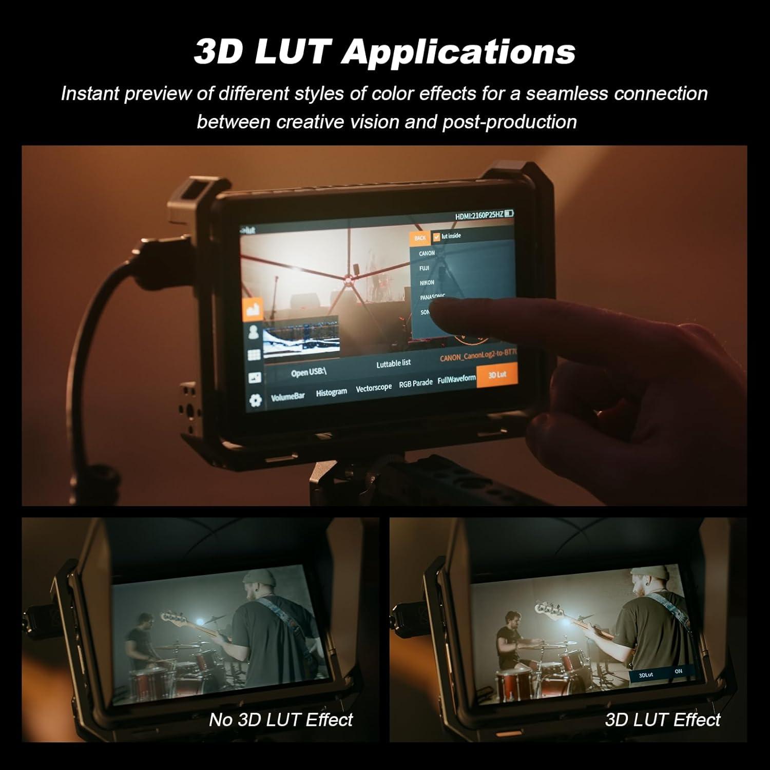 Monitor de Campo Viltrox DC-X2 6" 4K 2000 nits para DSLR