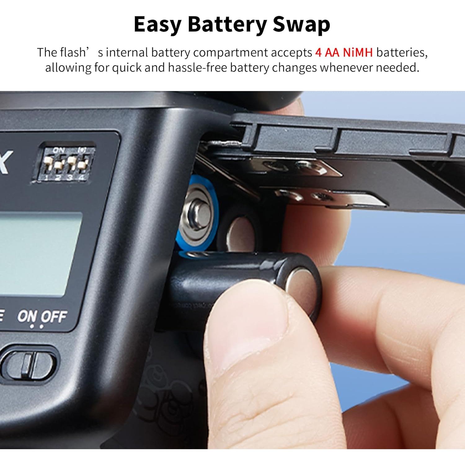 Flash Speedlite Godox TT520III Inalámbrico 433MHz para Canon Nikon