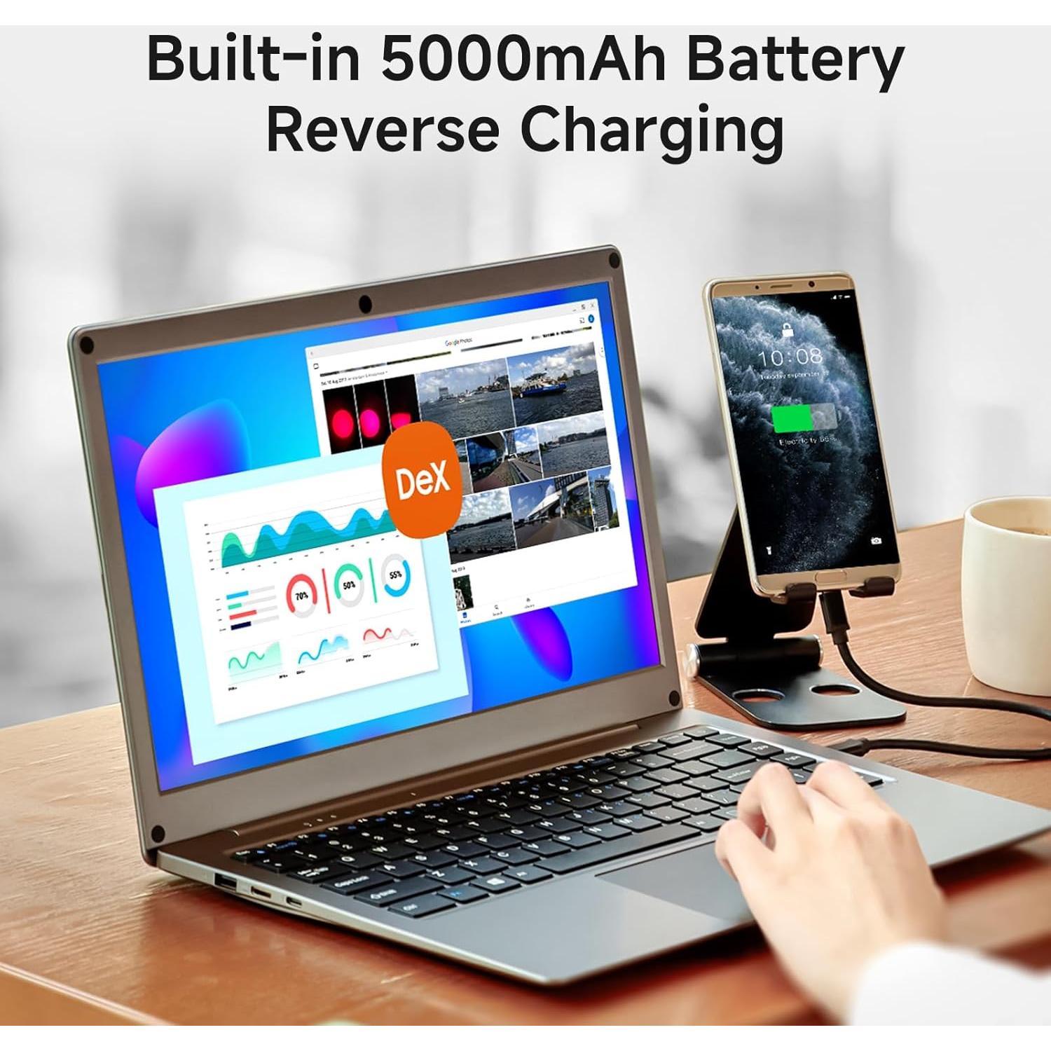 Monitor Portátil ELECROW 14" FHD con Teclado y Batería