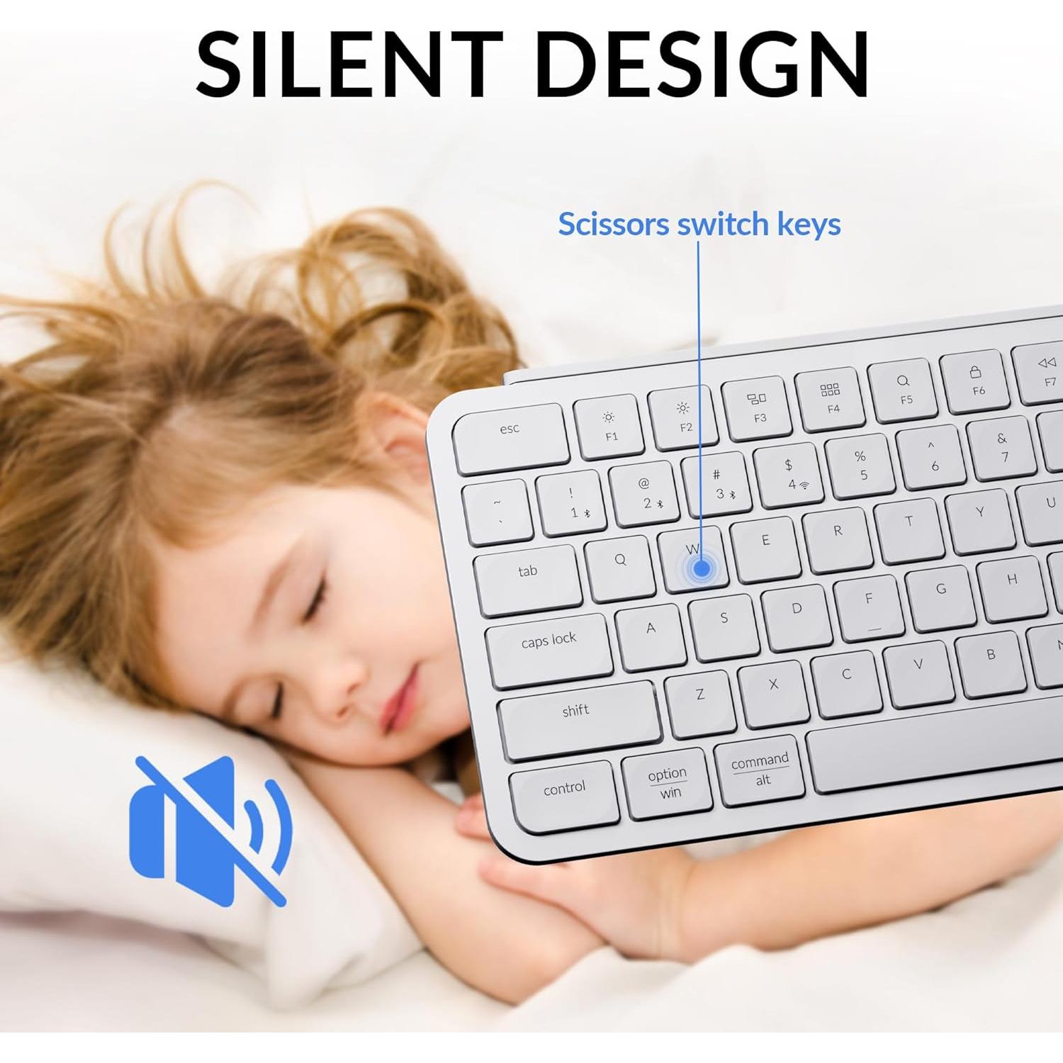 Teclado Inalámbrico Keychron B1 Pro Ultra-Slim Blanco