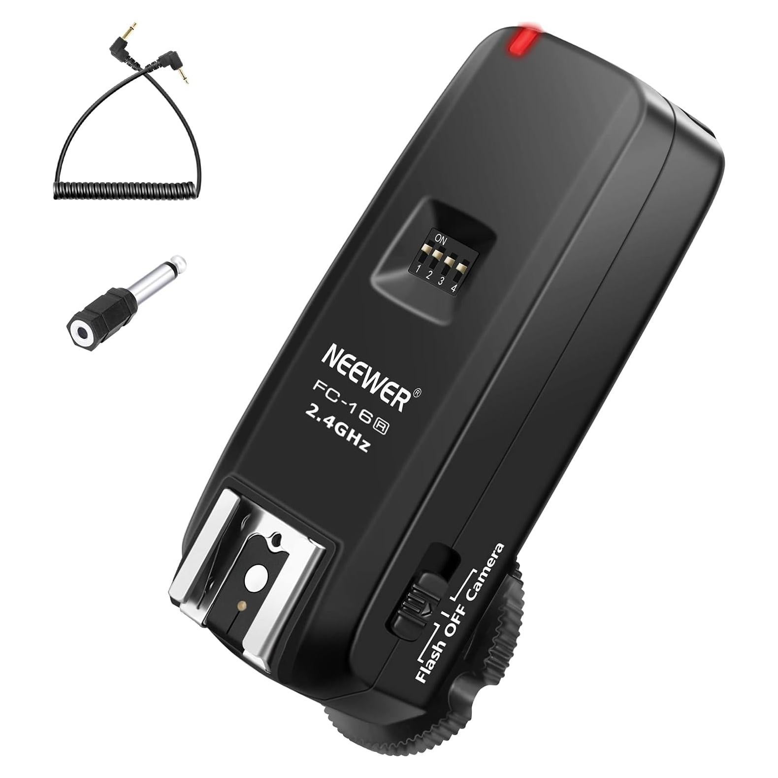 Receptor Inalámbrico Neewer FC-16 para Flash DSLR Canon Nikon