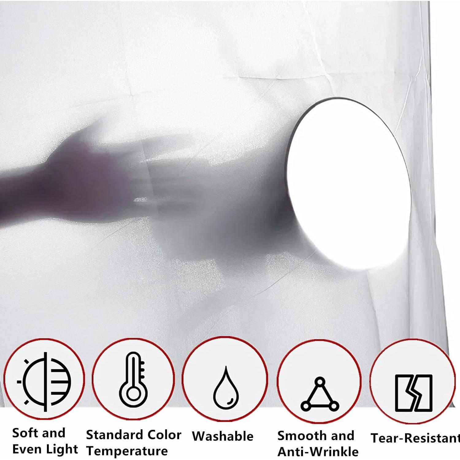 Hoja Difusora de Luz 4x1.5m Nylon Blanco para Fotografía