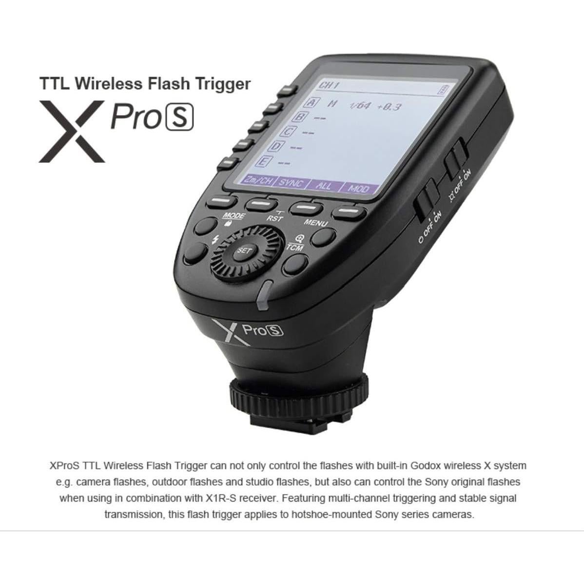 Godox XPro Disparador Inalámbrico TTL para Sony, 1/8000s