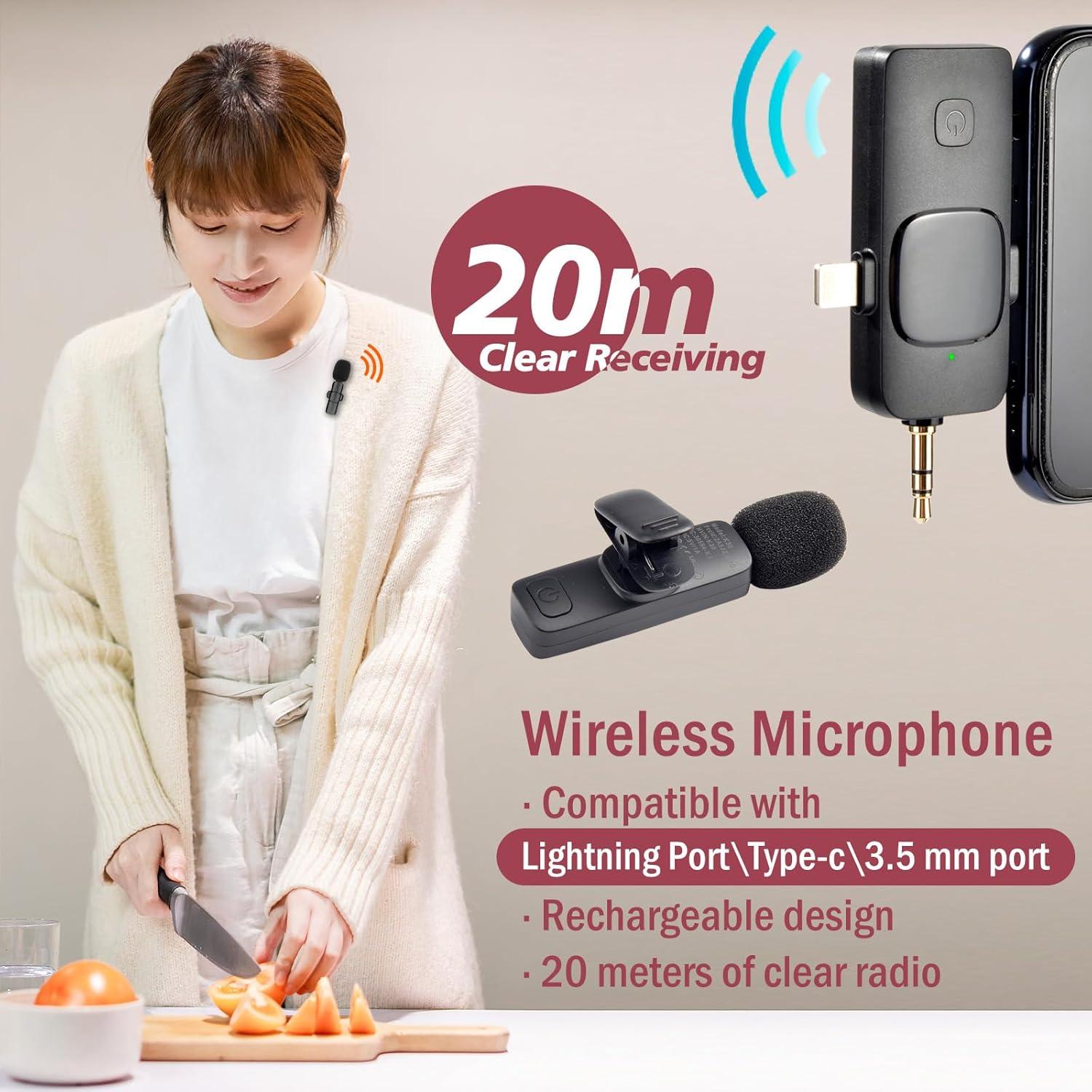 Kit de Vlogging para iPhone Shenzhen - Trípode, Micrófono, Luz RGB