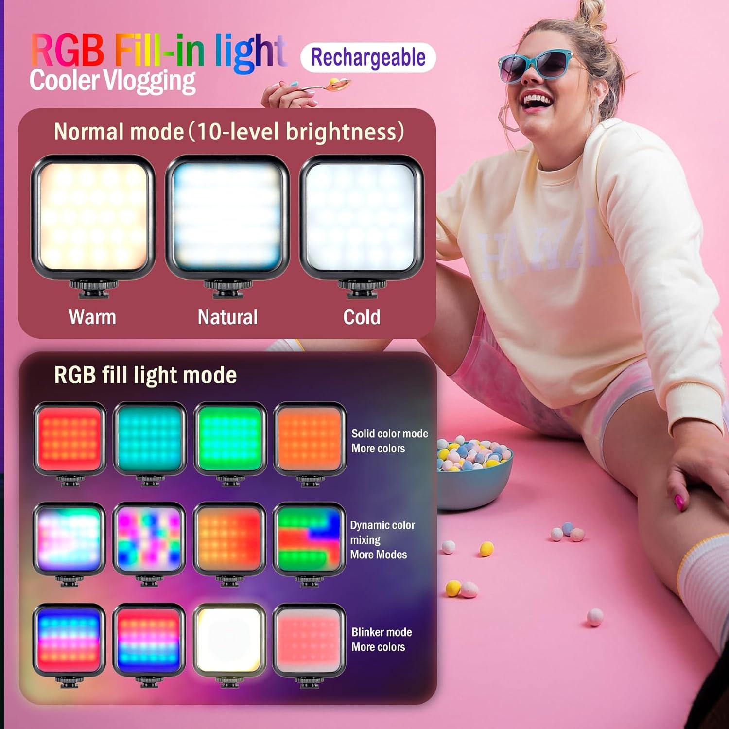 Kit de Vlogging para iPhone Shenzhen - Trípode, Micrófono, Luz RGB