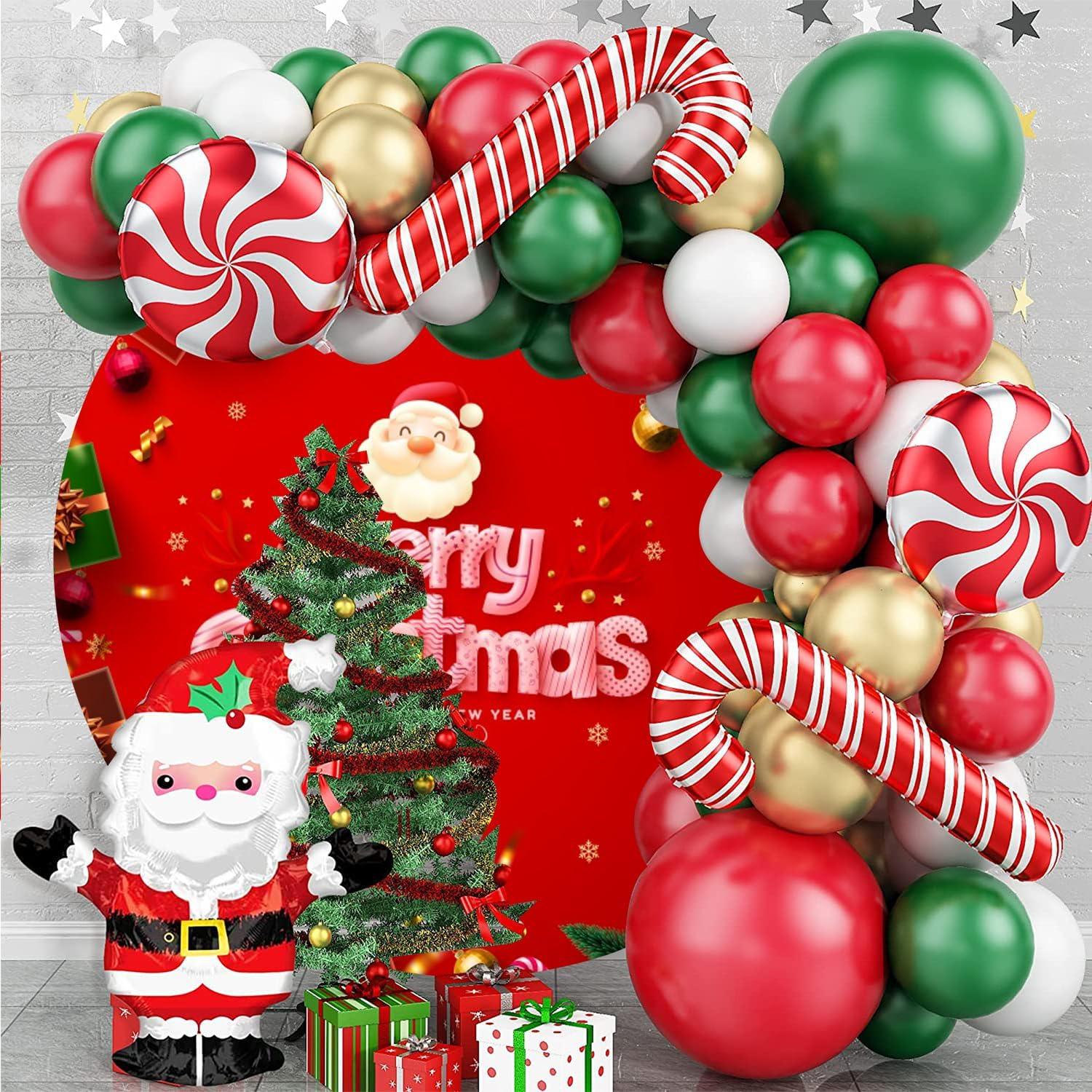 Fondo Redondo de Navidad 2.2m Círculo Rojo para Fotos