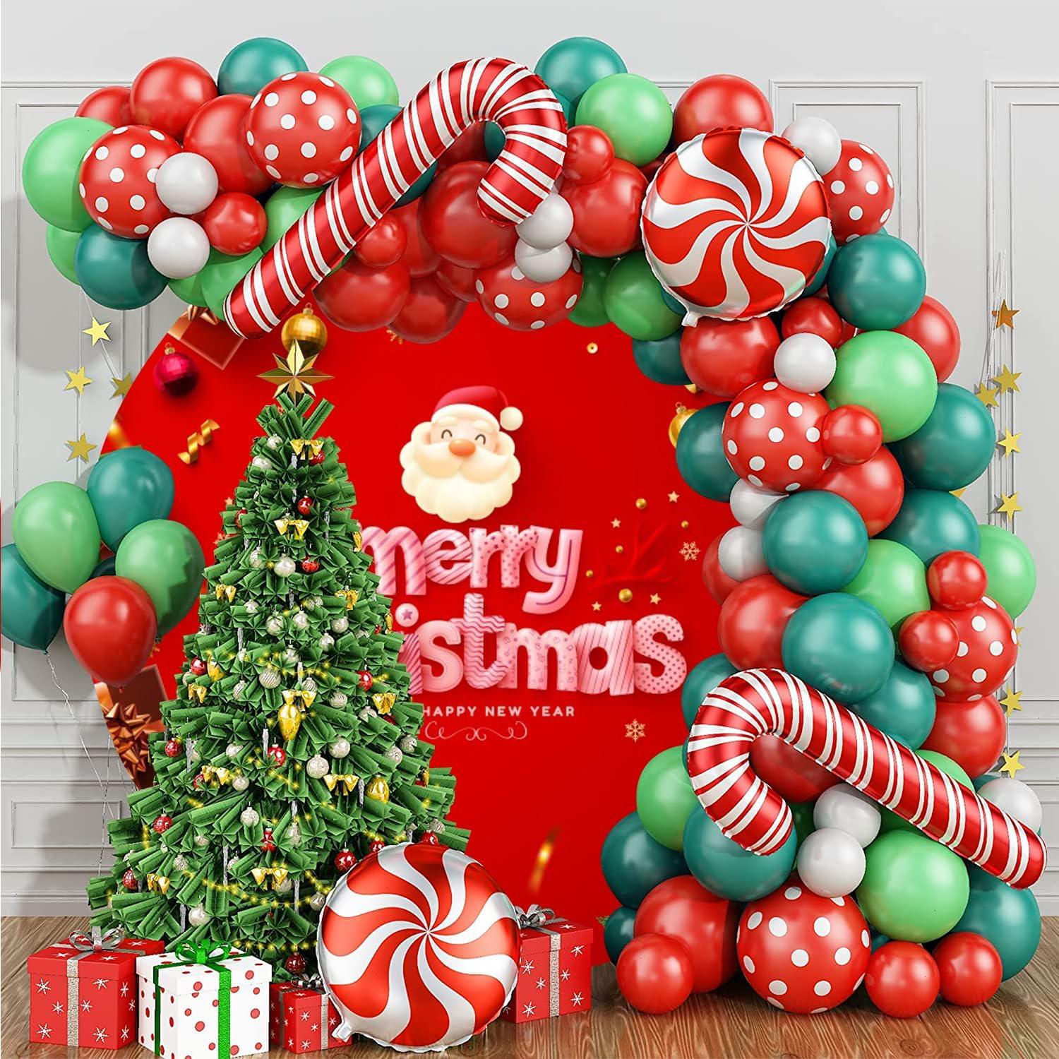 Fondo Redondo de Navidad 2.2m Círculo Rojo para Fotos