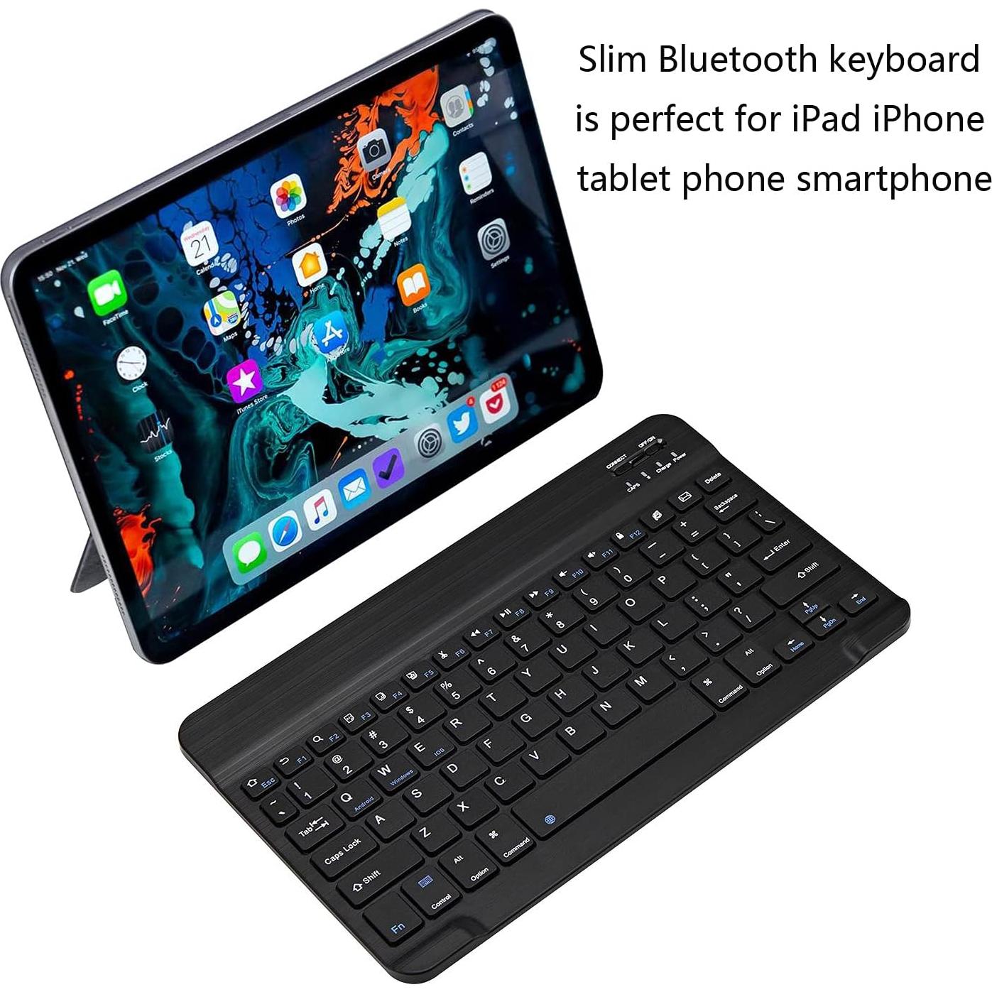Teclado Bluetooth Xukinroy Mini 10" Inalámbrico Recargable