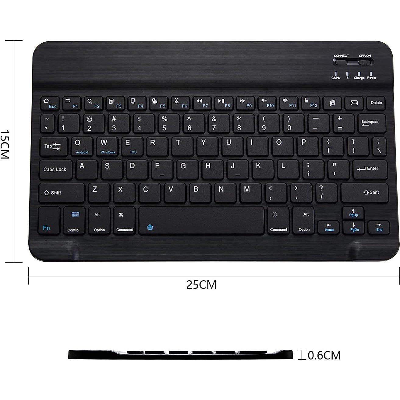 Teclado Bluetooth Xukinroy Mini 10" Inalámbrico Recargable