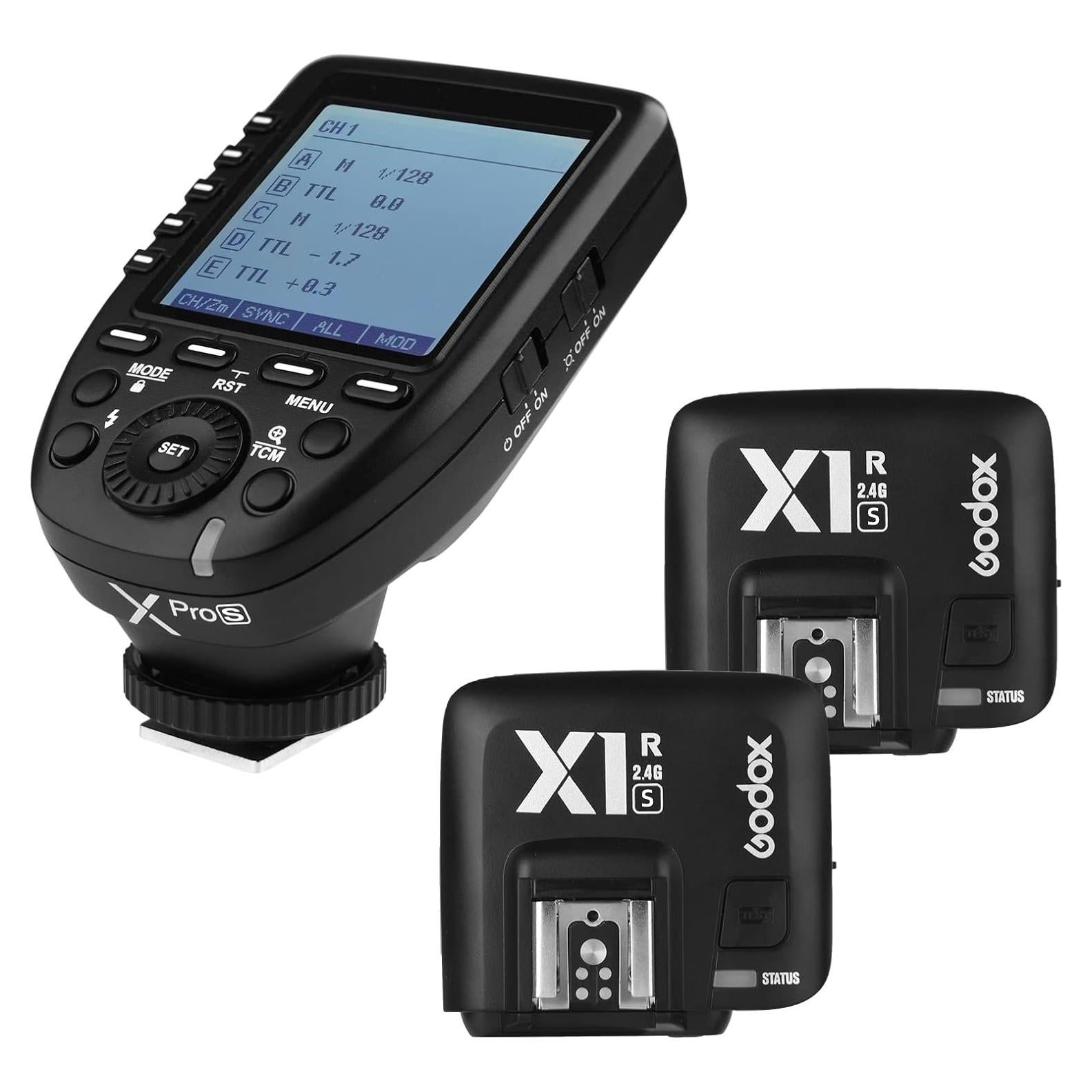 Disparador Inalámbrico Godox Xpro-C TTL + 2 Receptores X1R-C Canon