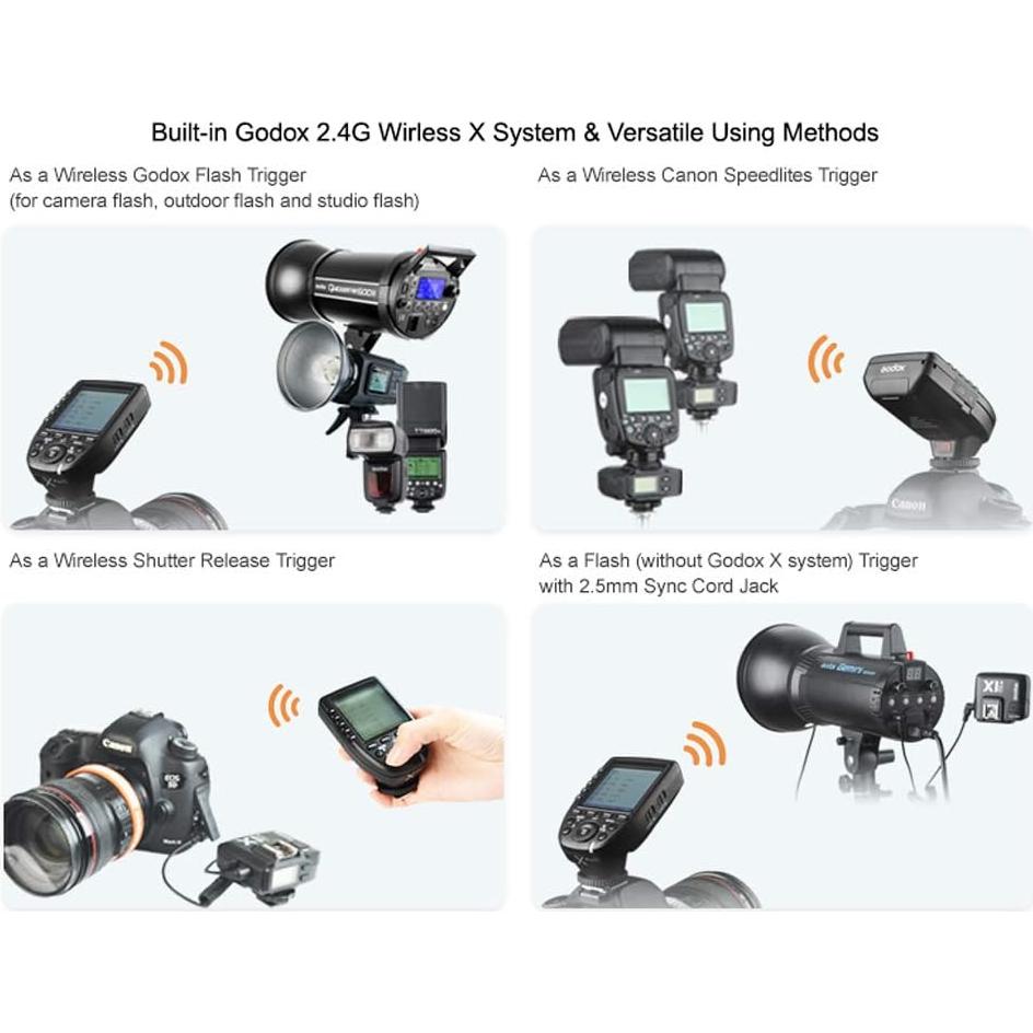 Disparador Inalámbrico Godox Xpro-C TTL + 2 Receptores X1R-C Canon