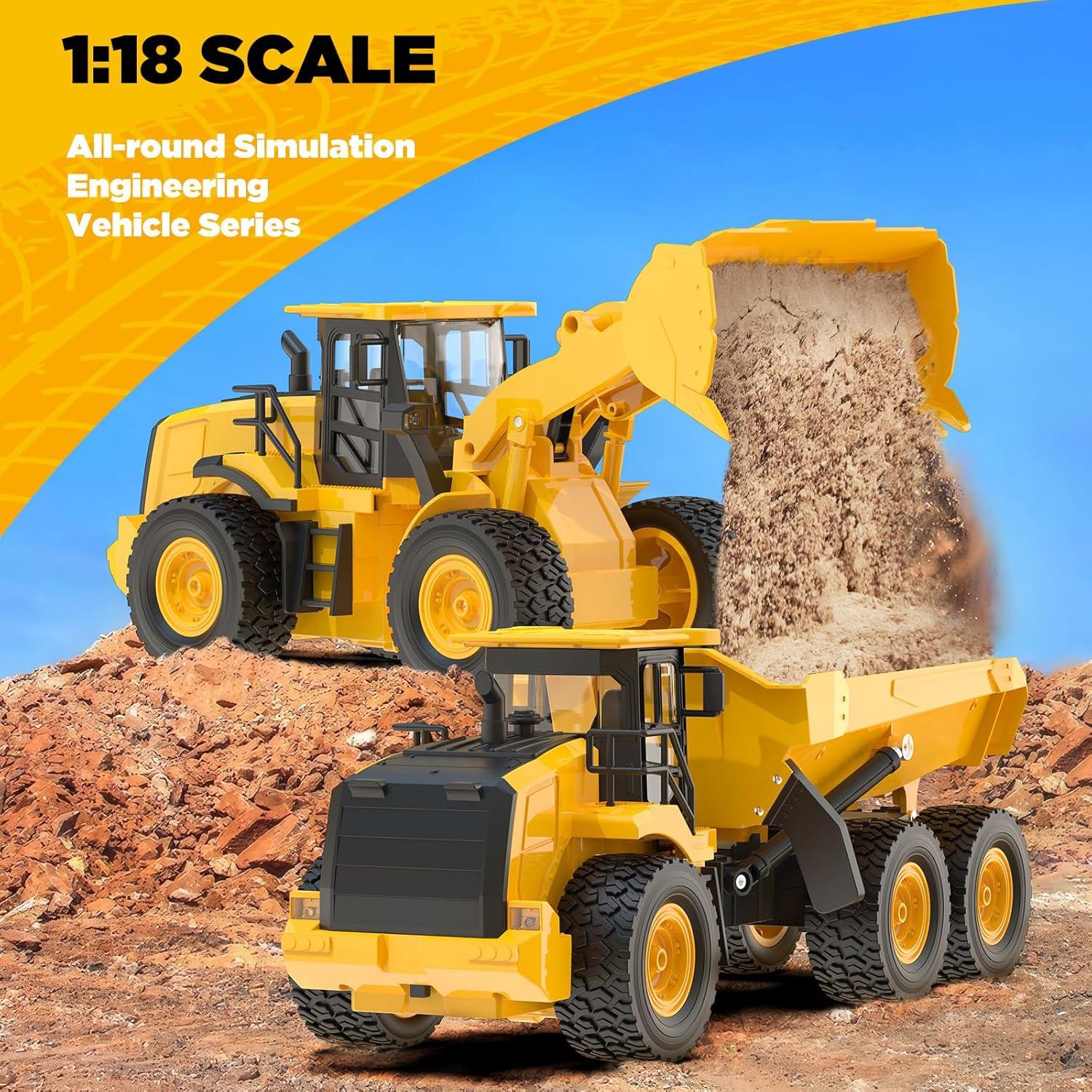 Cargador de Ruedas RC KIDDITOY 1:18 Todo Terreno Sonido Luz