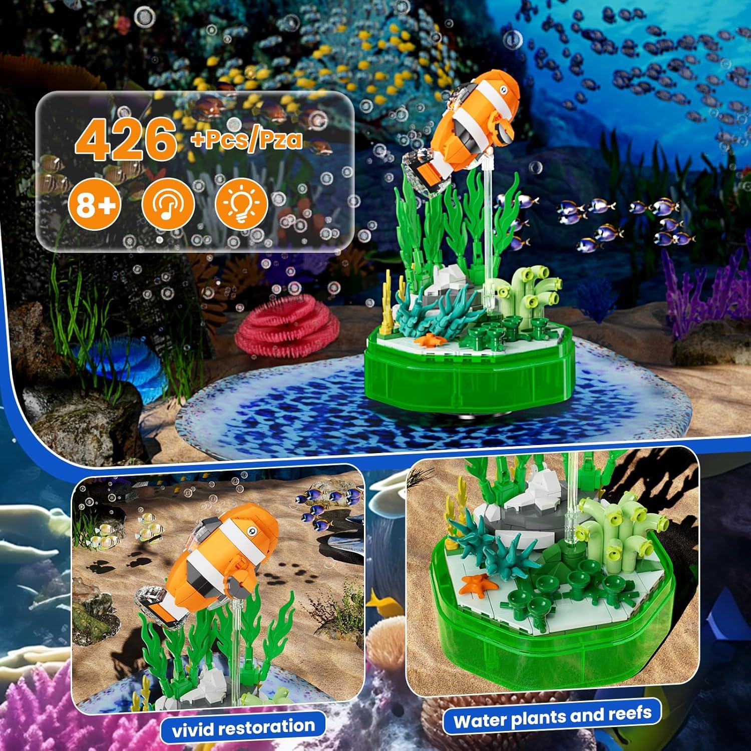 Juegos de Construcción Pez Payaso 426 Piezas STEM con Luces