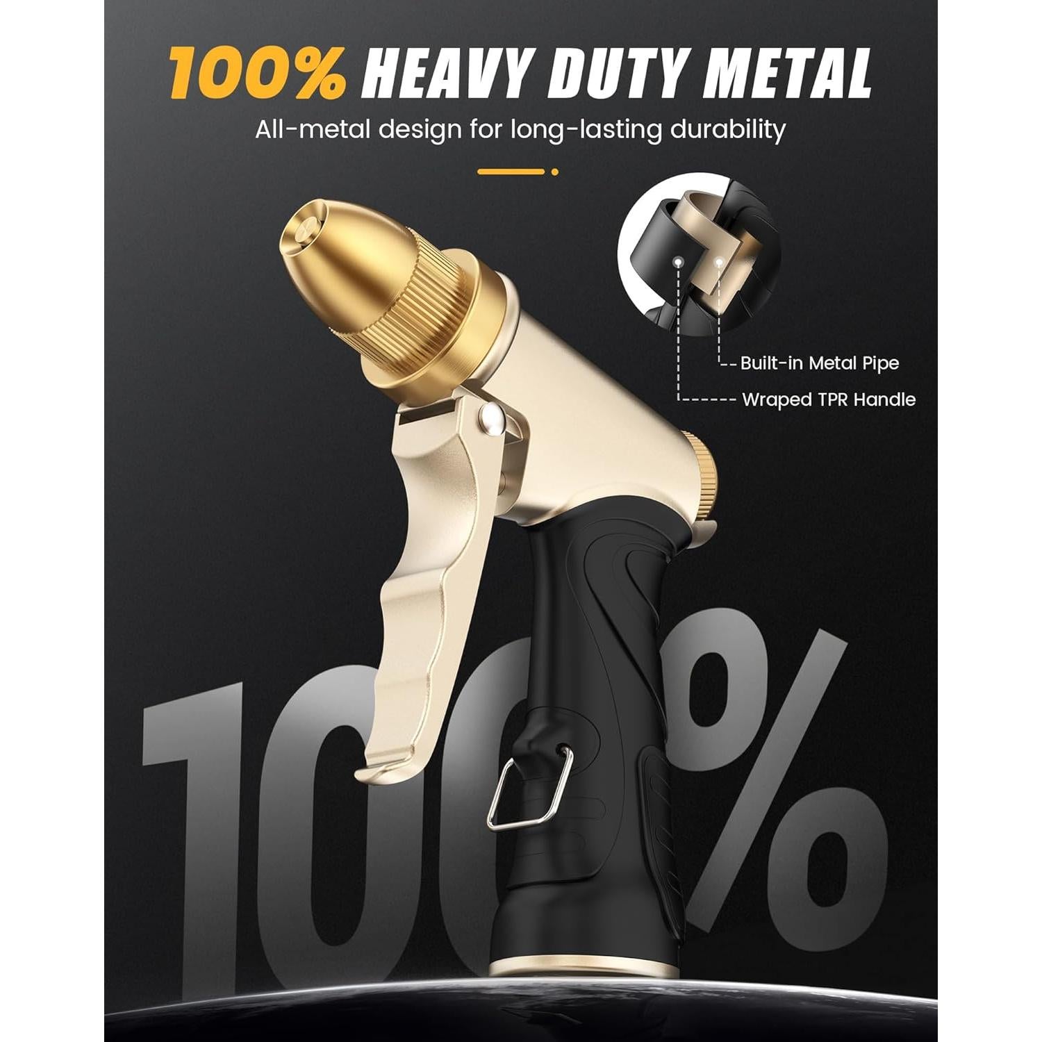 Boquilla de Manguera RAINPOINT de Metal Ajustable 0.40 kg