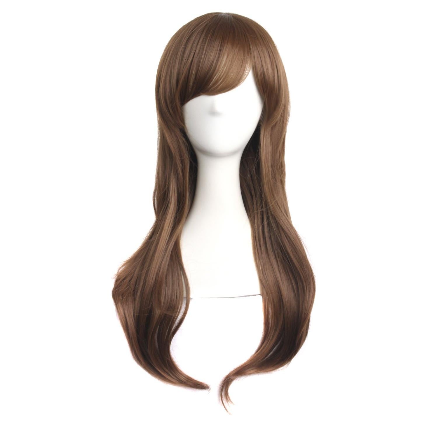 Peluca Rizada Larga MapofBeauty 70cm Marrón Camello