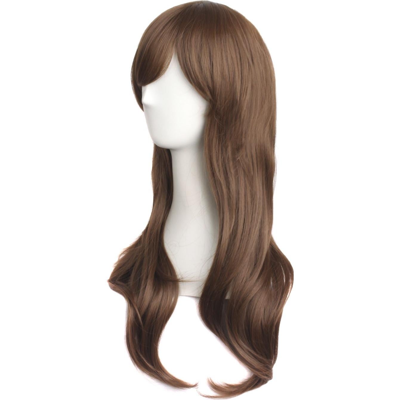 Peluca Rizada Larga MapofBeauty 70cm Marrón Camello