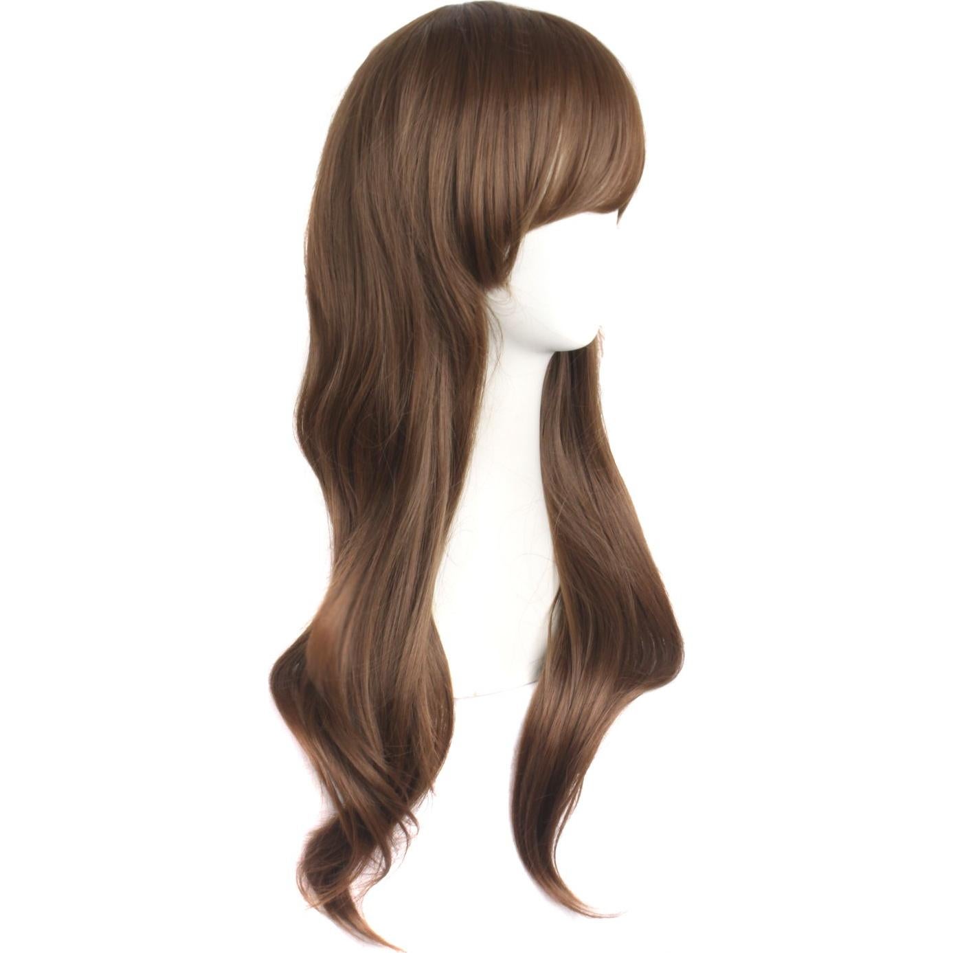 Peluca Rizada Larga MapofBeauty 70cm Marrón Camello