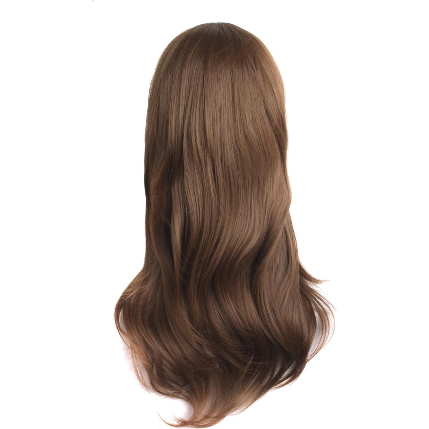 Peluca Rizada Larga MapofBeauty 70cm Marrón Camello