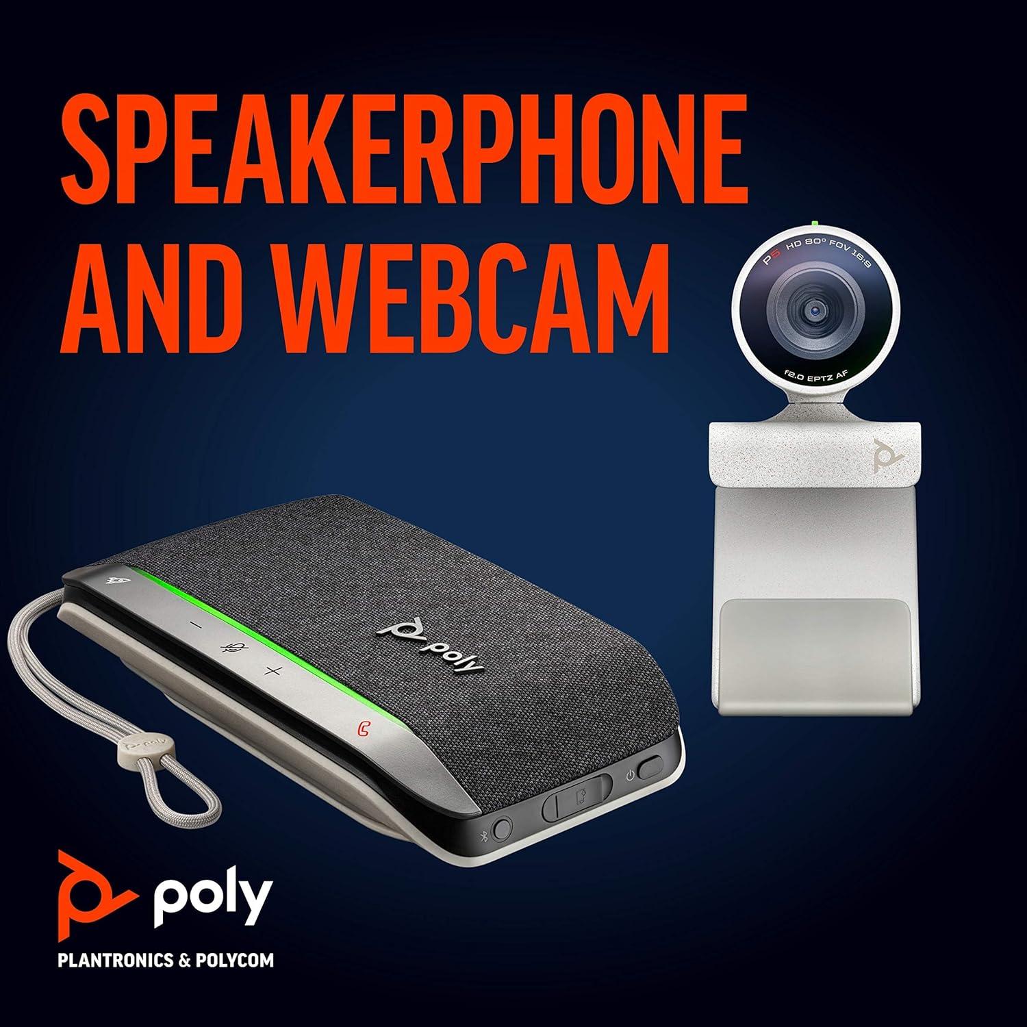 Cámara Web Plantronics Poly Studio P5 1080p HD + Altavoz Sync 20+