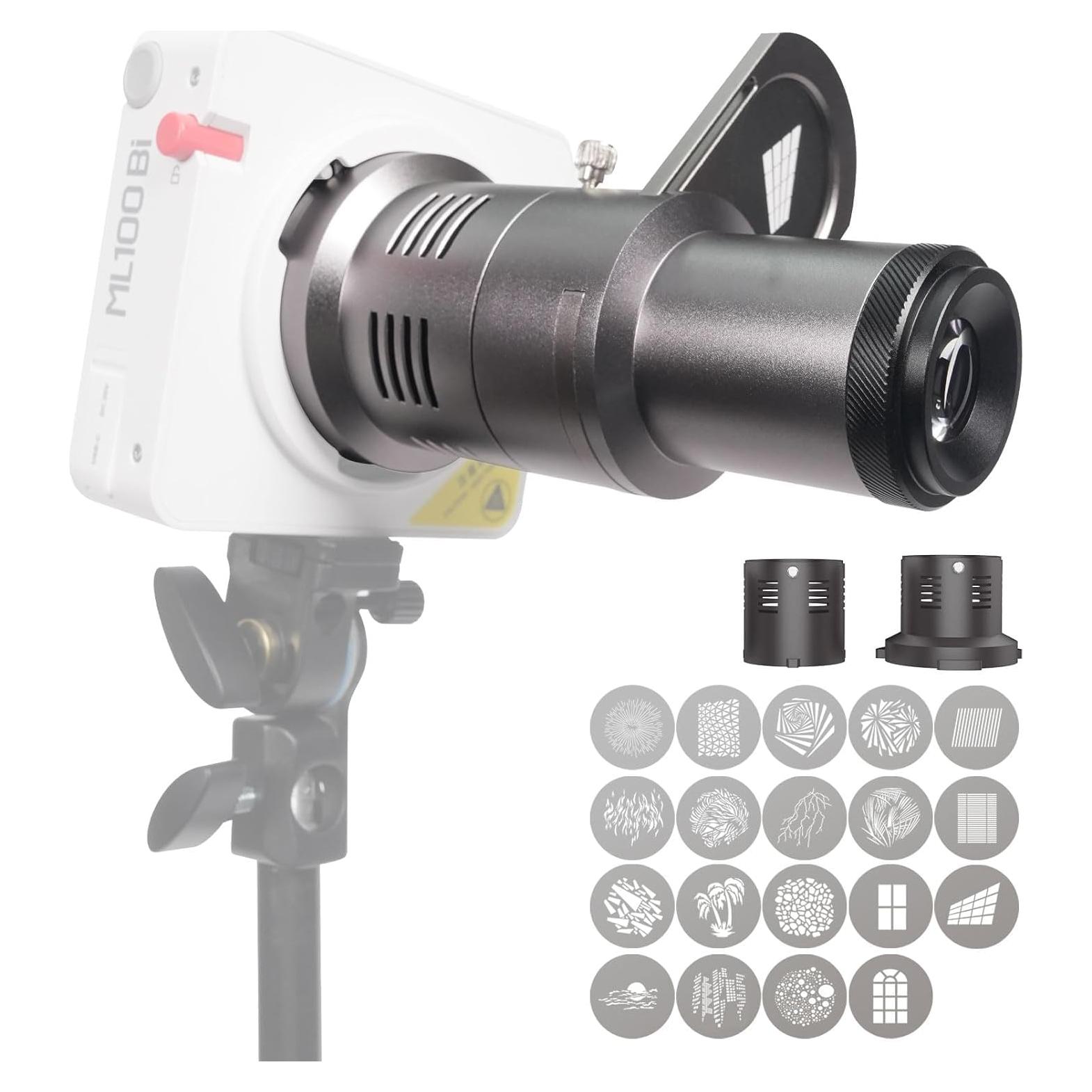 Mini Snoot Óptico DF DIGITALFOTO para Luz COB 100W