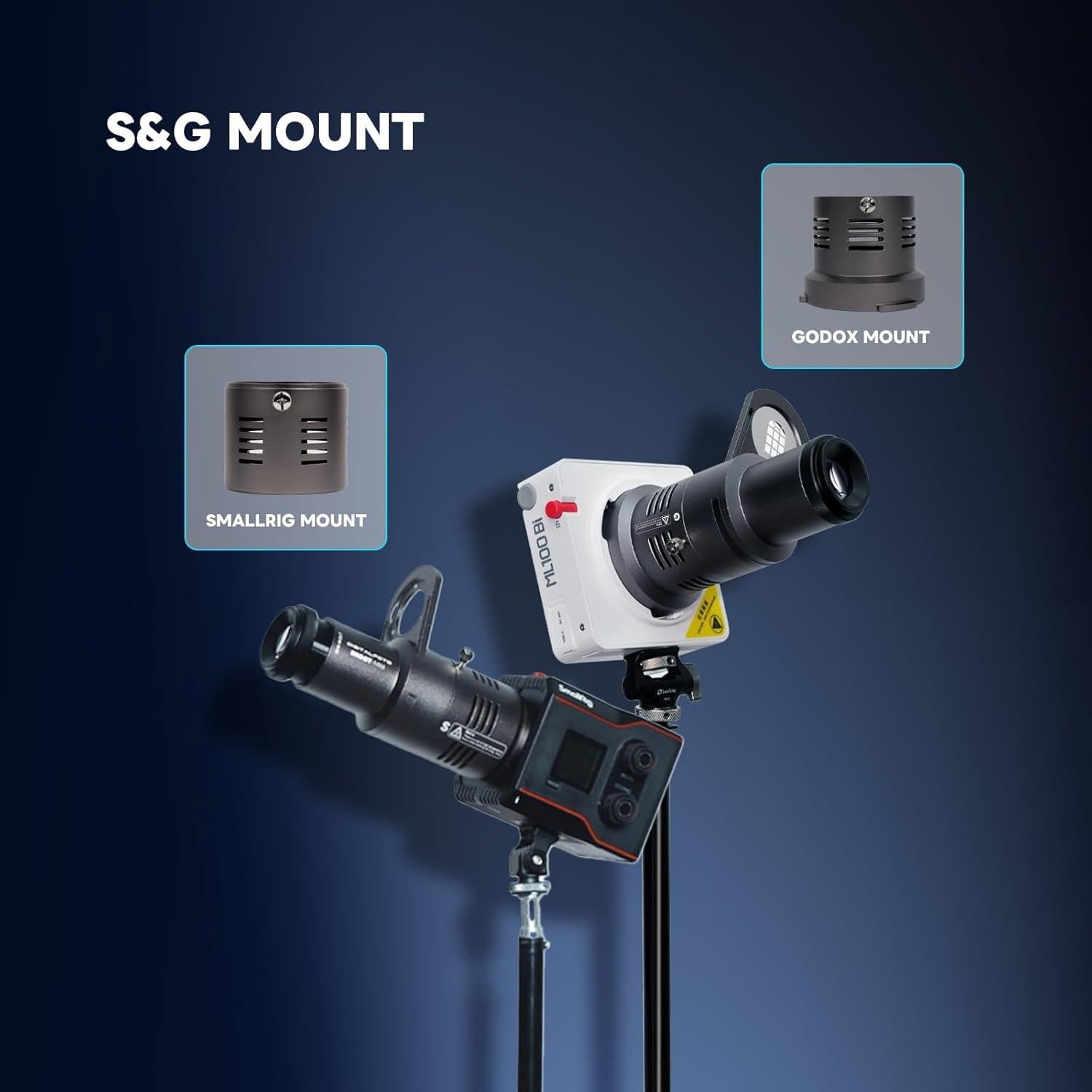 Mini Snoot Óptico DF DIGITALFOTO para Luz COB 100W