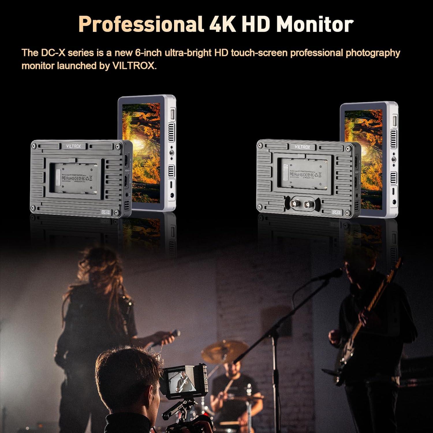 Monitor de Campo VILTROX DC-X2 6" 4K 2000 Nits Táctil