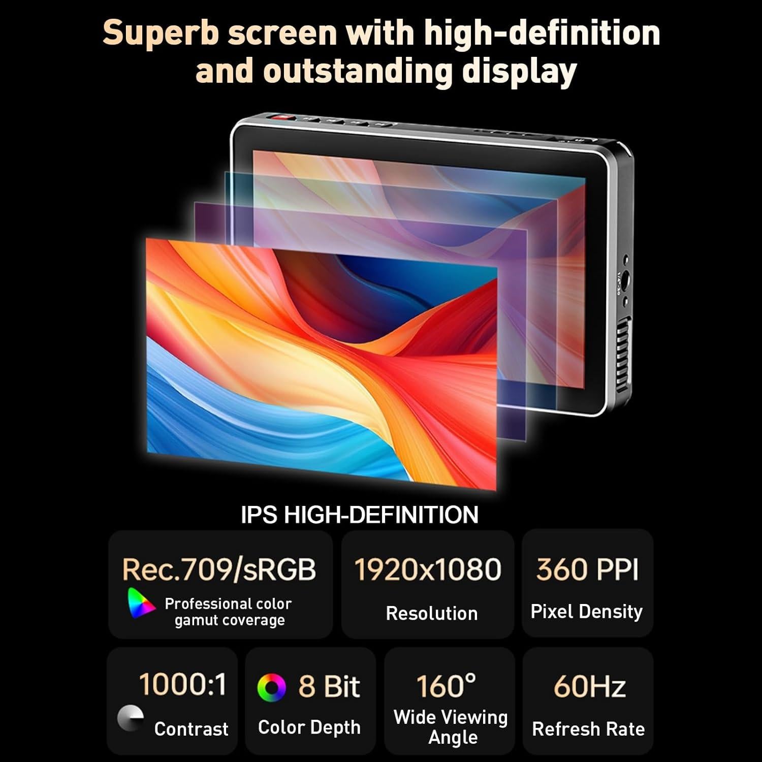 Monitor de Campo VILTROX DC-X2 6" 4K 2000 Nits Táctil