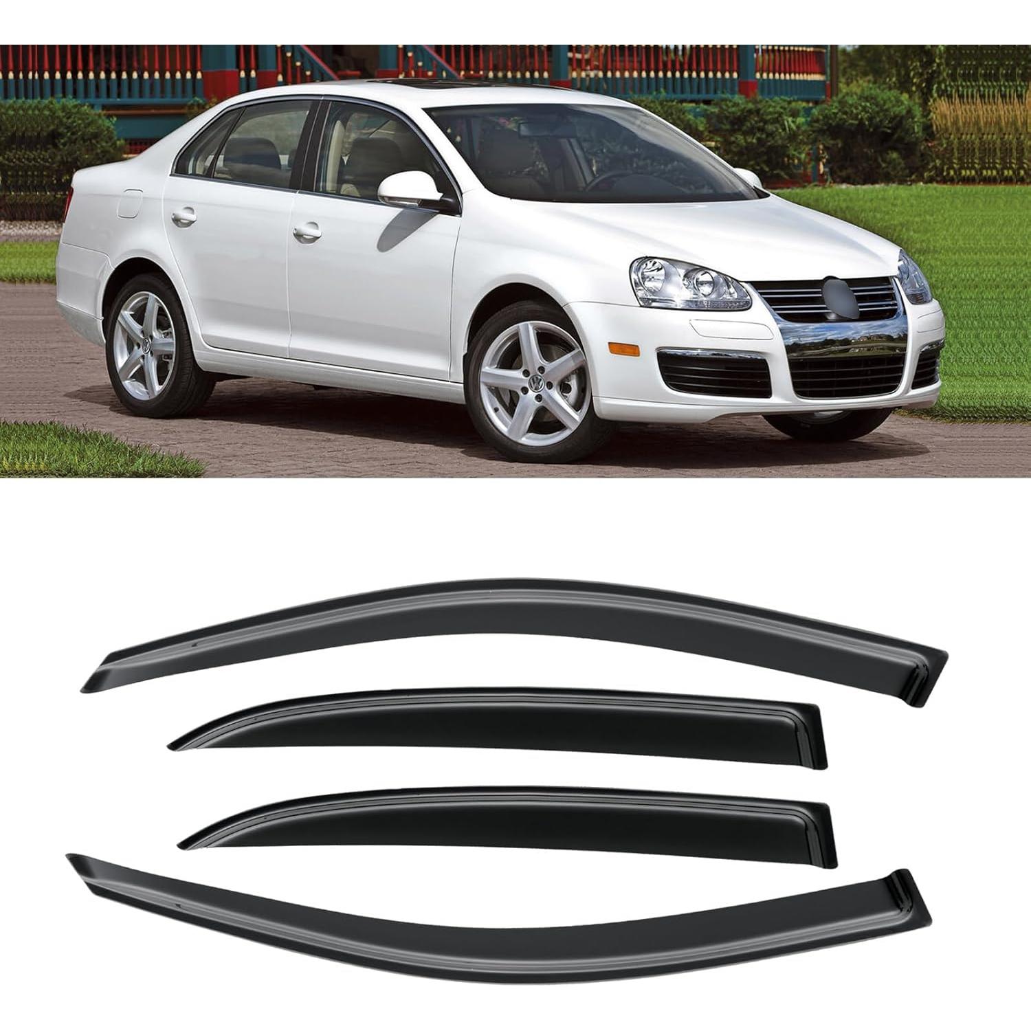 Viseras de Ventana CMVT Auto para VW Jetta 2006-2010, Humo