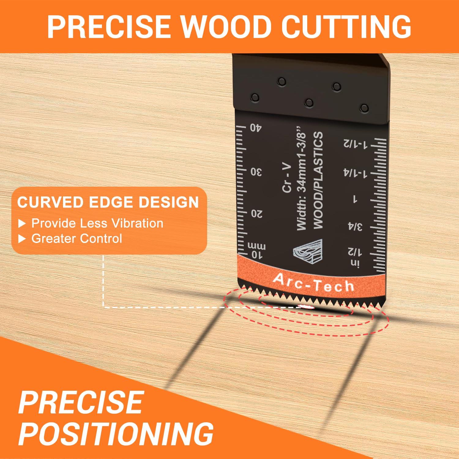 Hojas de sierra oscilante PECHAM 64PCS para madera y metal