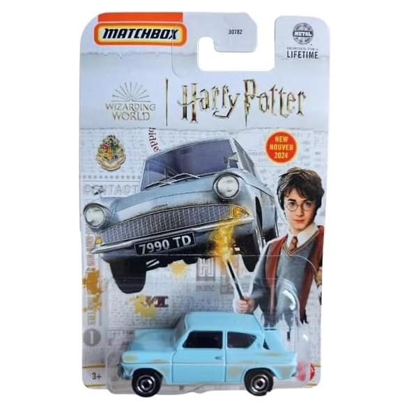 Coche Coleccionable Ford Anglia 1962 Matchbox 1:64 Azul