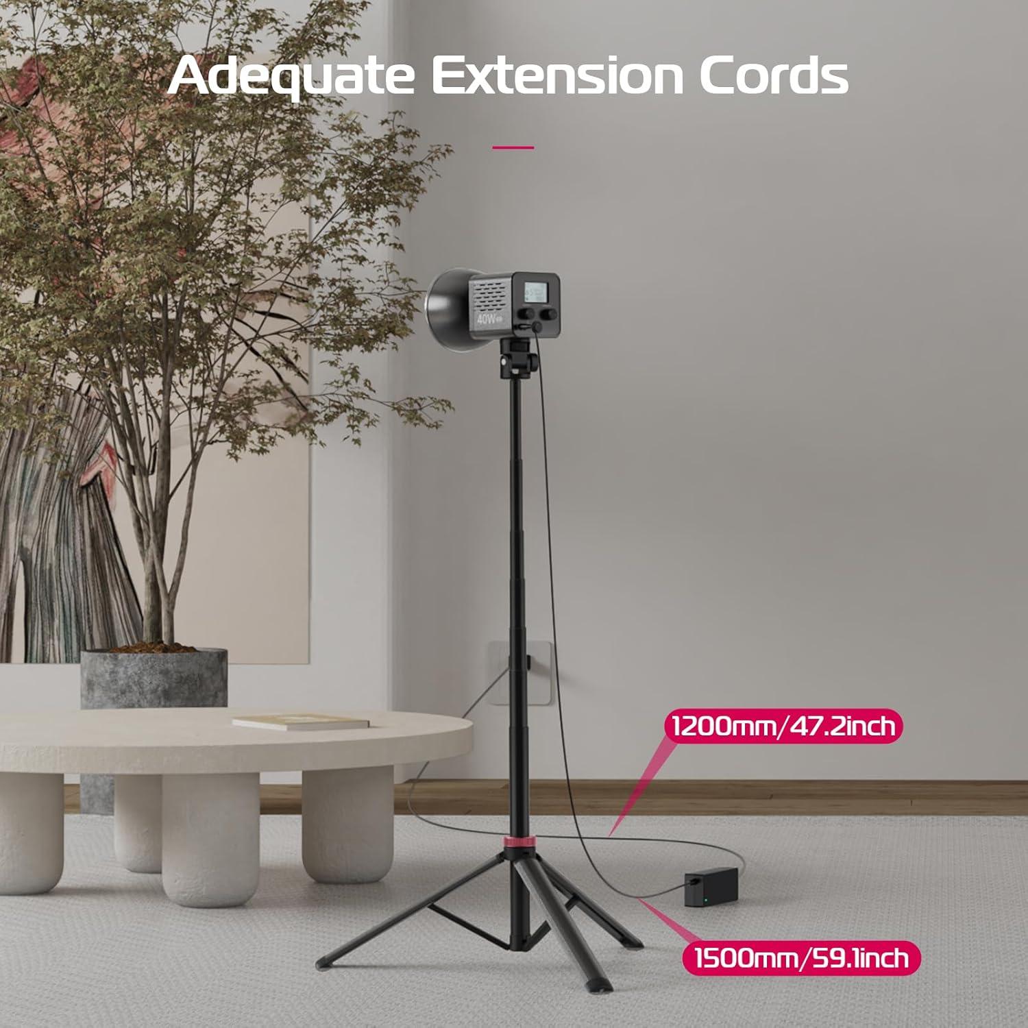 Adaptador de Poder DC ULANZI 40W Pro para Luz LED 19V 3.42A